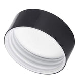 Amber Glass 5 ml 1/6 oz Small Thick Wall Balm Jars with Black Smooth Lids (6 pack)