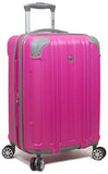 Dejuno Kingsley Abs 3-Piece Hardside Spinner Luggage Set-Pink
