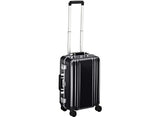 Zero Halliburton Classic Polycarbonate Carry On 4 Wheel Spinner Travel Case, Black, One Size