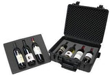 T.Z. Case International T.Z 7-Bottle Wheeled Wine Case, Molded Polypropylene, Black