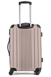 Travelcross Milano Luggage Expandable Lightweight Spinner Set - Champagne, 2 Piece (20''/ 28'')