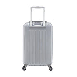 Travelers Club Luggage 20" Personalized Carry On W/360 Degree 4-Wheel System, Silver