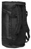 Helly Hansen Duffel 2 Water Resistant Packable Bag with Optional Backpack Straps, 70-liter (Meduim), 990 Black