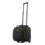 Olympia Luggage Deluxe Rolling Tote, Black, One Size