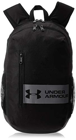 Under Armour Adult Roland Backpack , Black (002)/Steel , One Size Fits All
