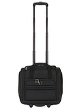 Travelers Club Business Class 16-Inch Under the Seat Carry-On Luggage, Executive Black