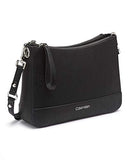 Calvin Klein Sonoma Bubble Lamb Novelty Messenger Crossbody, Black/Silver