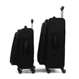 Travelpro TourGo Carry on and Checked Medium Spinner Luggage Set, Black
