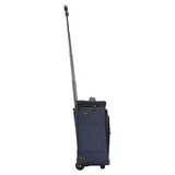Travelers Club Top Expandable +50% Capacity Luggage with USB Port, Navy Blue, 17" Underseat Carry-On