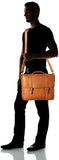 Claire Chase Porthole Computer Briefcase, Saddle, One Size