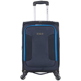 Ben Sherman Houndstooth Hike 20" Lightweight Softside Expandable 4-Wheel Spinner Carry-On Suitcase,