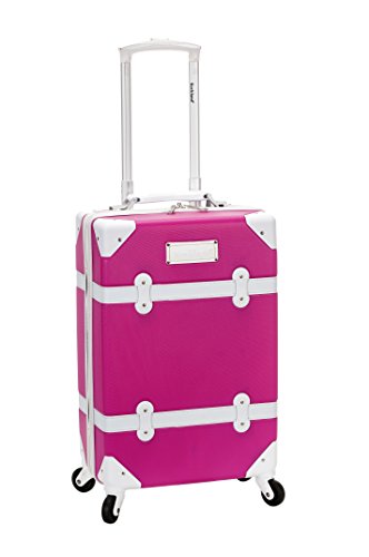 Rockland Stage Coach 20" Rolling Trunk, Magenta
