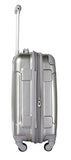 Travelers Club Polaris Hardside Metallic Spinner Luggage, Silver, Carry-On 20-Inch