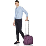 AmazonBasics Underseat Carry-On Rolling Travel Luggage Bag - Purple