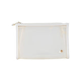 Stephanie Johnson Miami Medium Zip Cosmetic Bag, Pearl