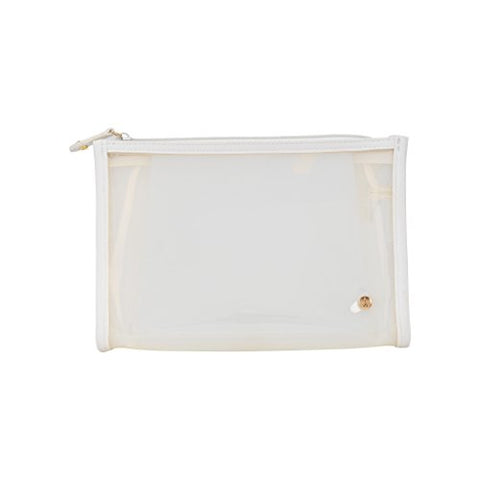 Stephanie Johnson Miami Medium Zip Cosmetic Bag, Pearl