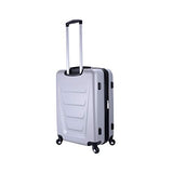 Mia Toro Italy Accadia Hardside Spinner Luggage 3 Piece Set, Silver