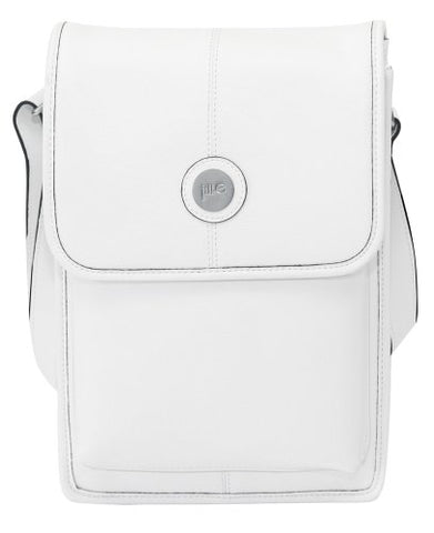 Jill-E Designs 10" Metro Tablet Bag, White With Black Trim (384348)