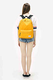 SIMPLAY Classic School Backpack Bookbag, 17"x12.5"x5", Goldenrod