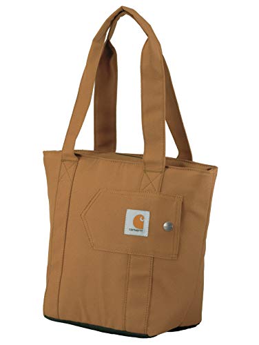 Carhartt Women's Insulated Lunch Cooler Tote Bag, Carhartt Brown