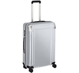 Zero Halliburton Geo Polycarbonate 26 Inch 4 Wheel Spinner Travel Case, Silver, One Size
