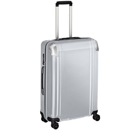 Zero Halliburton Geo Polycarbonate 26 Inch 4 Wheel Spinner Travel Case, Silver, One Size