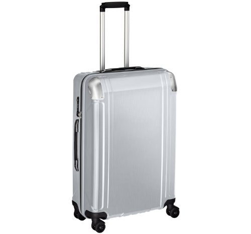 Zero Halliburton Geo Polycarbonate 26 Inch 4 Wheel Spinner Travel Case, Silver, One Size