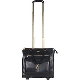 Aimee Kestenberg Women's 15" Single Compartment Wheeled with RFID Laptop Tote, Black One Size