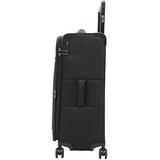 M&A Encore Wide Trolley Spinner Luggage with TSA Lock, Black, Carry-On 20-Inch