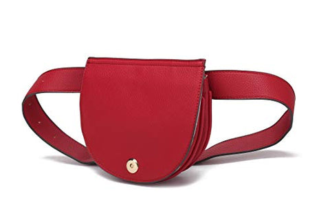MKF Belt Bag for Women – Half Moon Fanny Pack – Fashion Outdoor Travel Sports – Mini Waist Cell Phone Pocket