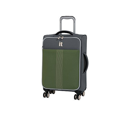 it luggage 21.5" Filament 8 Wheel Lightweight Expandable Carry-on, Steel Gray/Loden Green