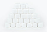 Vivaplex, 24, White, 2 oz Cosmetic Jars, with Liners and Dome Lids