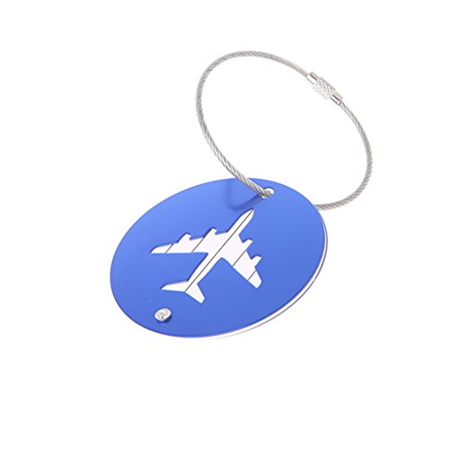 Carise Travel Aluminium Luggage Tags Suitcase Label Holder Name Address ID Baggage Tag