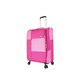 Mia Toro M1134-24In-Pnk Italy Vasto Softside 24 Inch Spinner, Pink