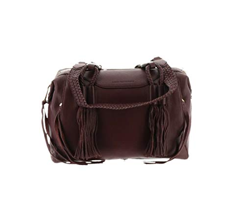 Aimee Kestenberg Genuine Leather Satchel -Cori Mahogany New A294943