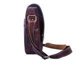 Addey Supply Company Leather Messenger Laptop Cross-Body Bag 15 X 4 X 11 inch Walnut