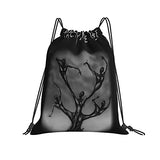 SLDFJLATEE Por-cupine TRE-e Drawstring Backpack/Outdoor Portable Backpack Sports and Fitness Backpack