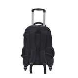 STATEGY Freewheel Wheeled Backpack Business Waterproof Travel Laptop Backpack, Carry-on Bag Perfect for Men and Women (Color : Black, Size : M)