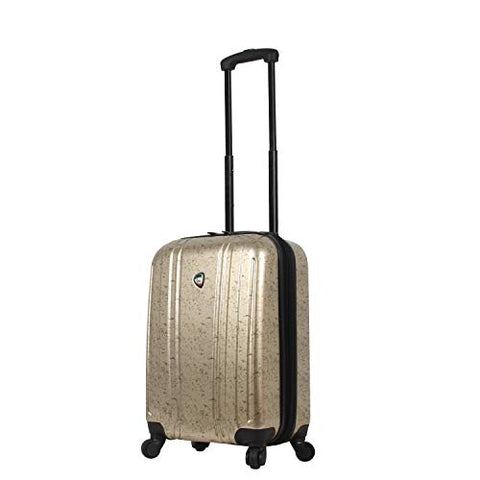 Mia Toro Italy Gita Hardside Spinner Carry-on, Gold