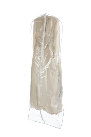 Bags for Less Clear Heavyduty 4.5 Mil Wedding Dress Garment Bag