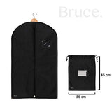 Bruce. 3 x Premium Garment Bag incl. Shoe Bag | 39.4 x 23.6 inches | Suit Bags for Travel and Storage | Breathable Bags for Suits, Jackets and Dresses (39.4 x 23.6 inches - 100 cm x 60 cm)