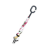 Reverse Umbrella Watercolor Floral Windproof Anti-UV for Car Outdoor Use