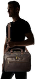 Heritage Travelware Colombian Leather Dual Compartment Top Zip 15.6" Laptop Portfolio, Brown