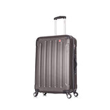 DUKAP Luggage Intely Hardside Spinner 28'' inches with Integrated Weight Scale - Grey