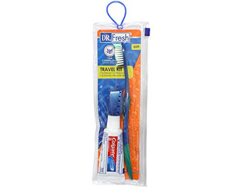 Toothbrush & Cover Travel Kit with Colgate Toothpaste (12 Pack)