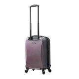 Mia Toro Italy Gaeta Hard Side Spinner Luggage 3 Piece Set, Burgundy