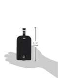 Dacasso Leather Luggage Tag, Classic Black (A1098)