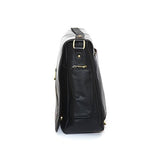 Jill-E Designs Sasha 15" Leather Laptop Bag, Black (473202)