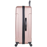 Heritage Travelware Lincoln Park 29" Lightweight Hardside 4-Wheel Spinner Checked Luggage, Metallic Rose Gold