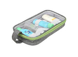 Travel Toiletry Bag by Travel Fusion - With Clear Windows and Elastic Bands to Keep Toiletries